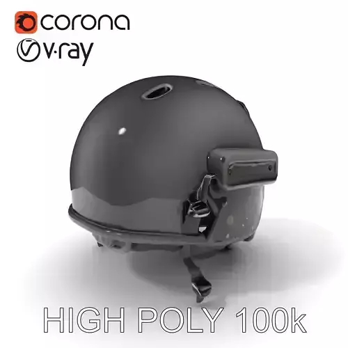 Tactical Helmet Model Pack Low-poly 3D model