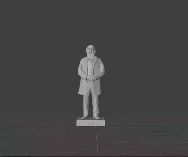 Charles Darwin 3D print model