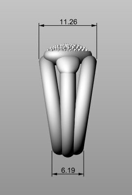 Ring HEART 3D print model_10