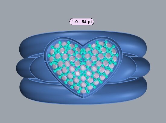 Ring HEART 3D print model_13