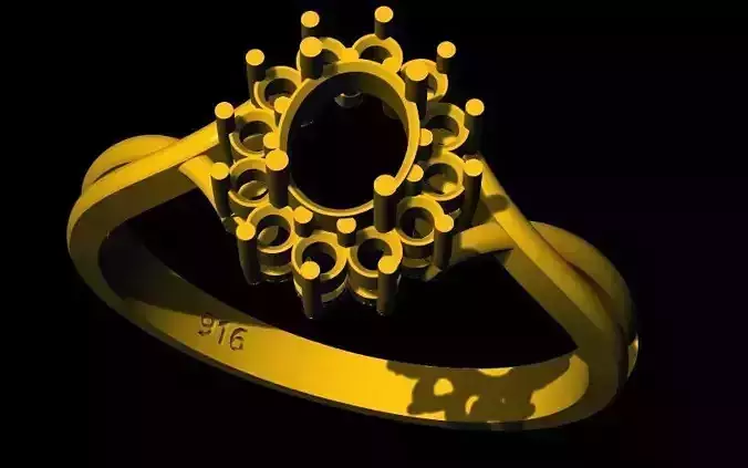 cluster ring 3dm file