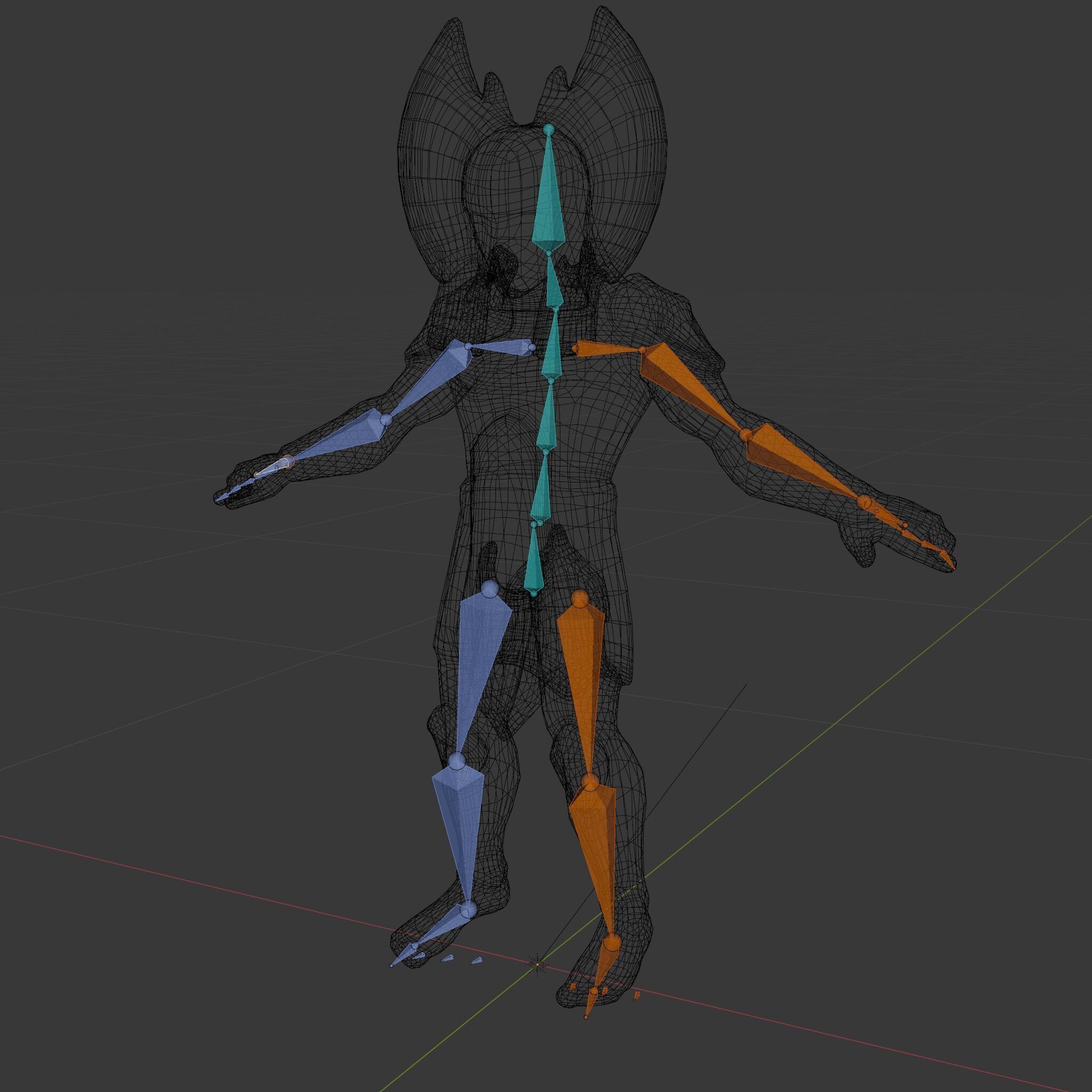 Ancient Egyptian Warrior D Model with Golden Armor Low-poly 3D model_24