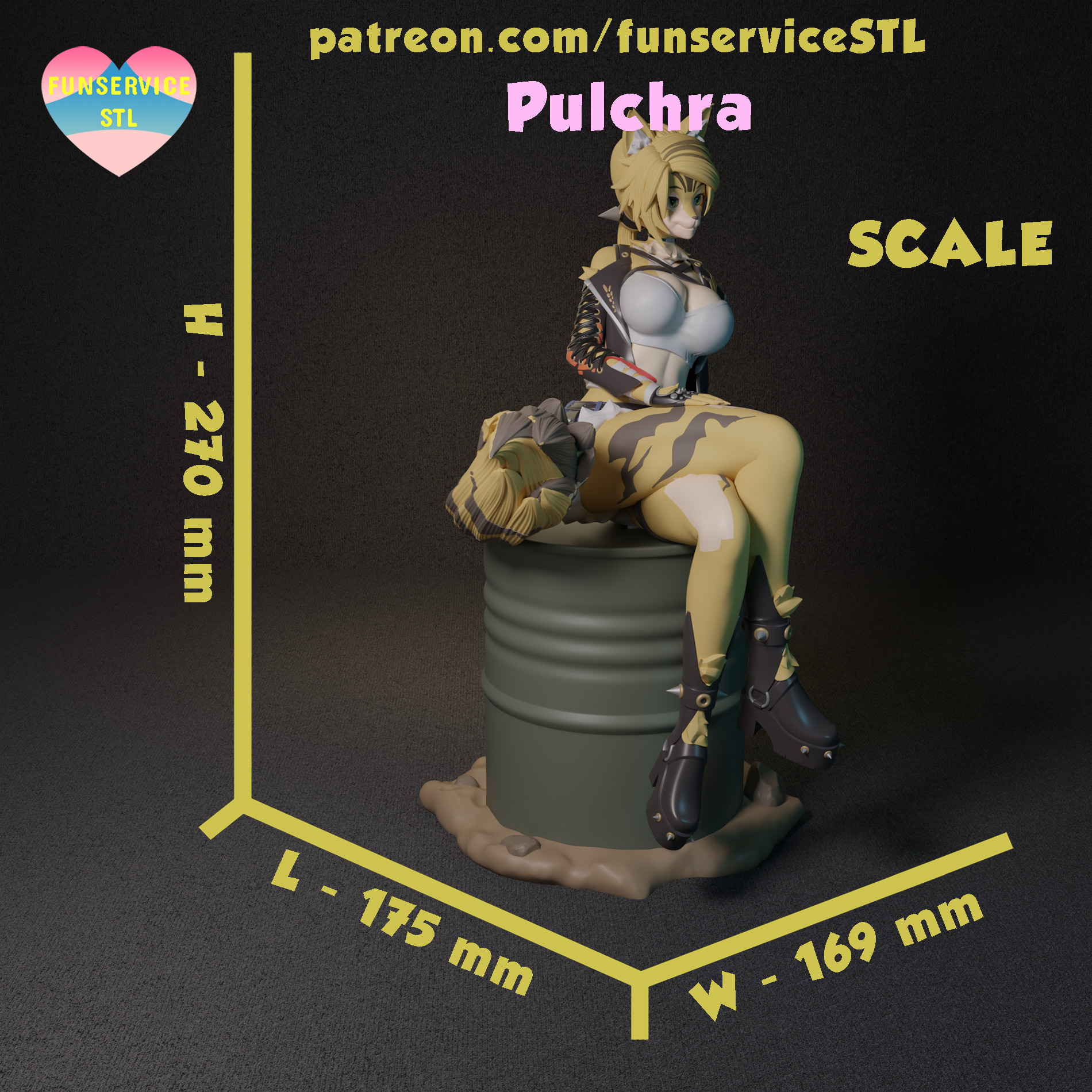 Pulchra from Zenless Zone Zero 3D print model_16