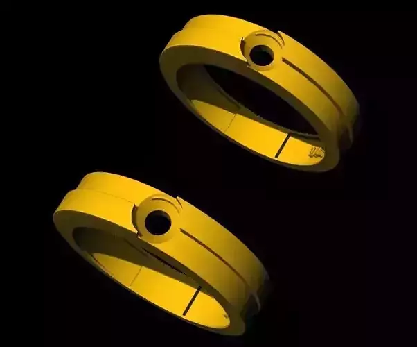 couple band ring 3dm file