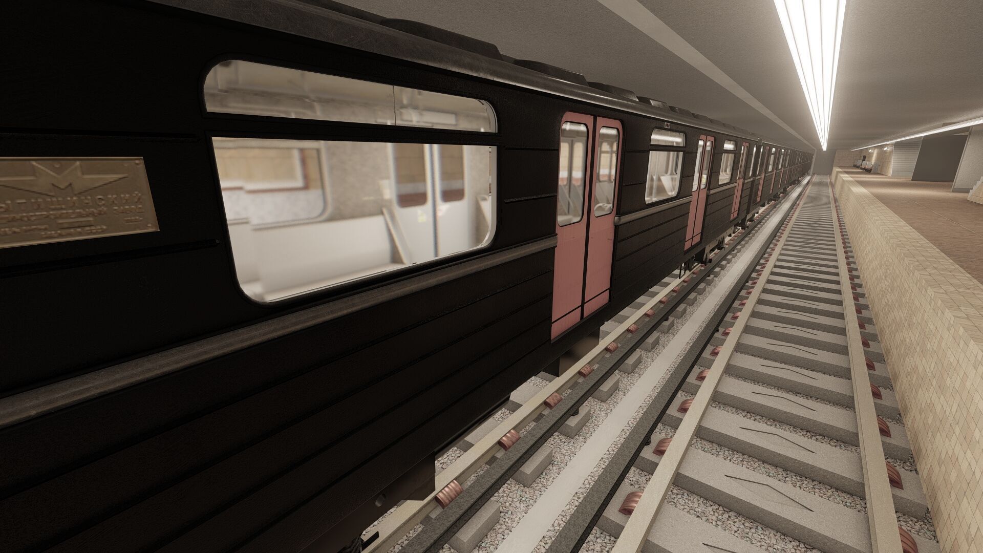 MODERN FICTIONAL METRO STATION 3D model_25