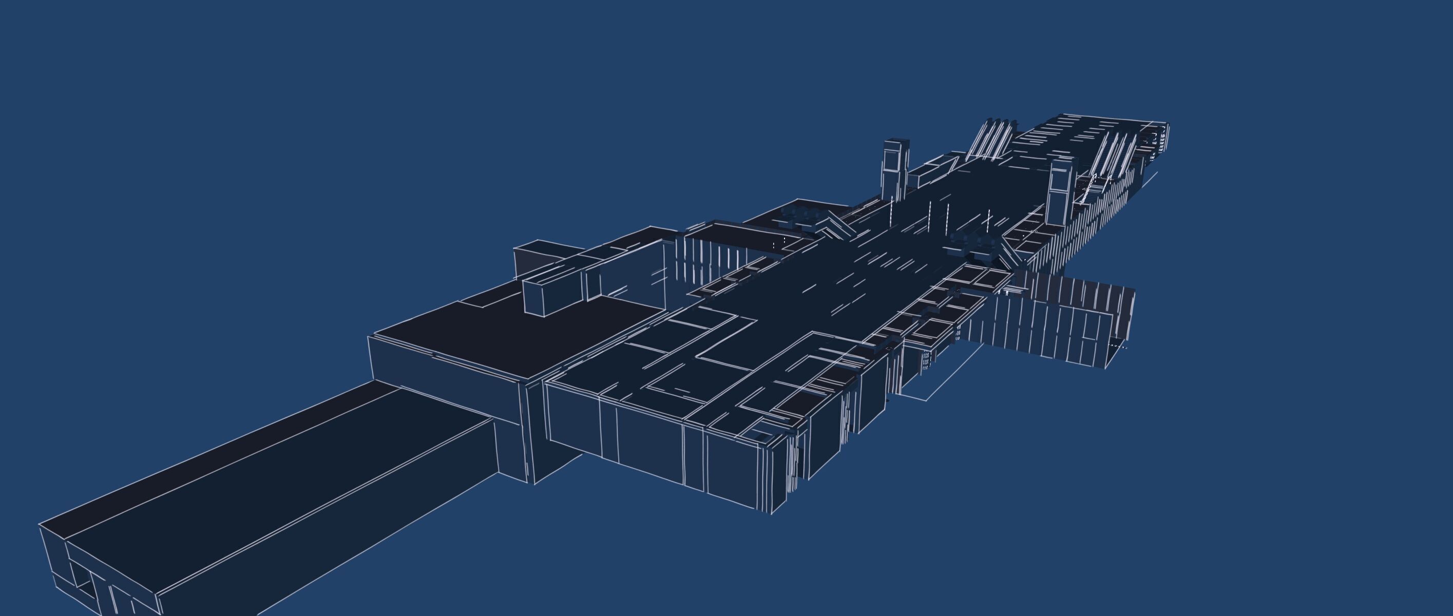 MODERN FICTIONAL METRO STATION 3D model_41