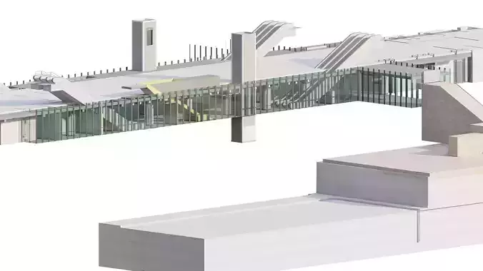 MODERN FICTIONAL METRO STATION