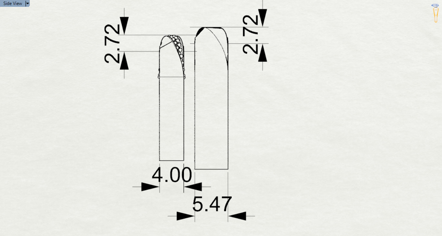 wedding couple ring cr0044 3D print model_21
