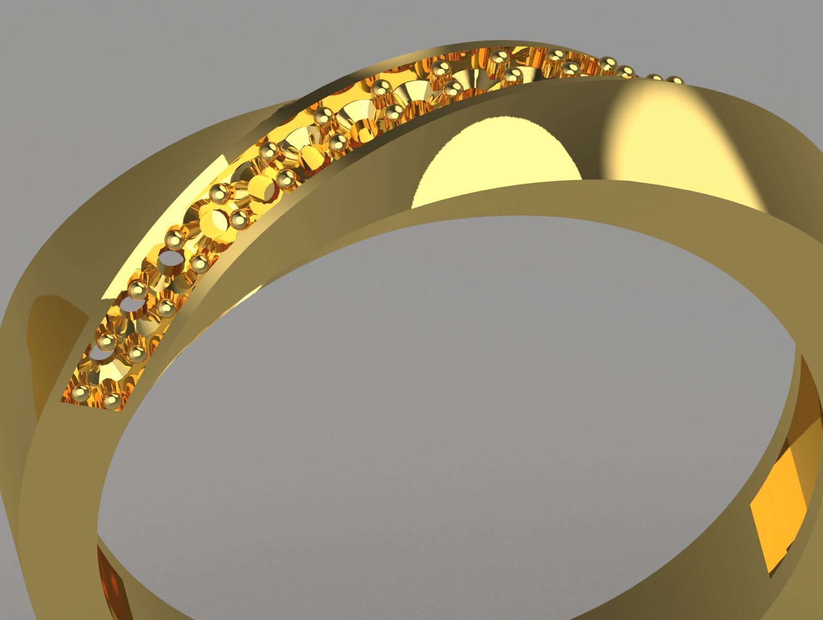 wedding couple ring cr0044 3D print model_26