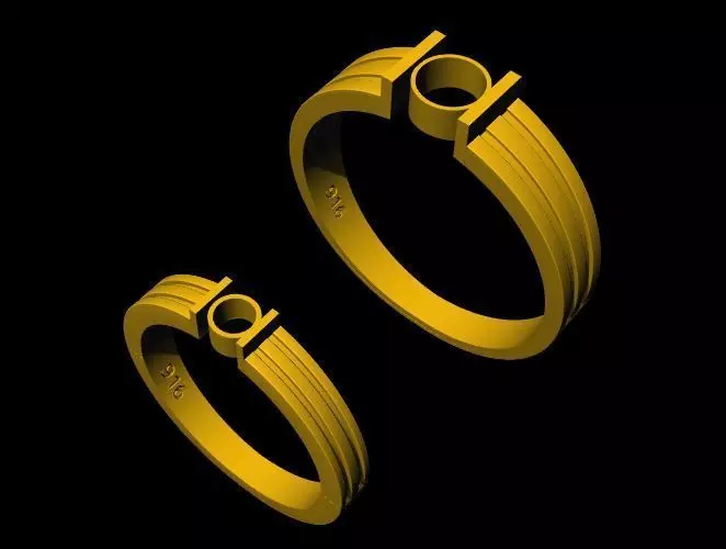 diamond ring 3dm file 3D print model_0