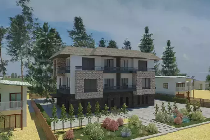 Modern Townhouse Block