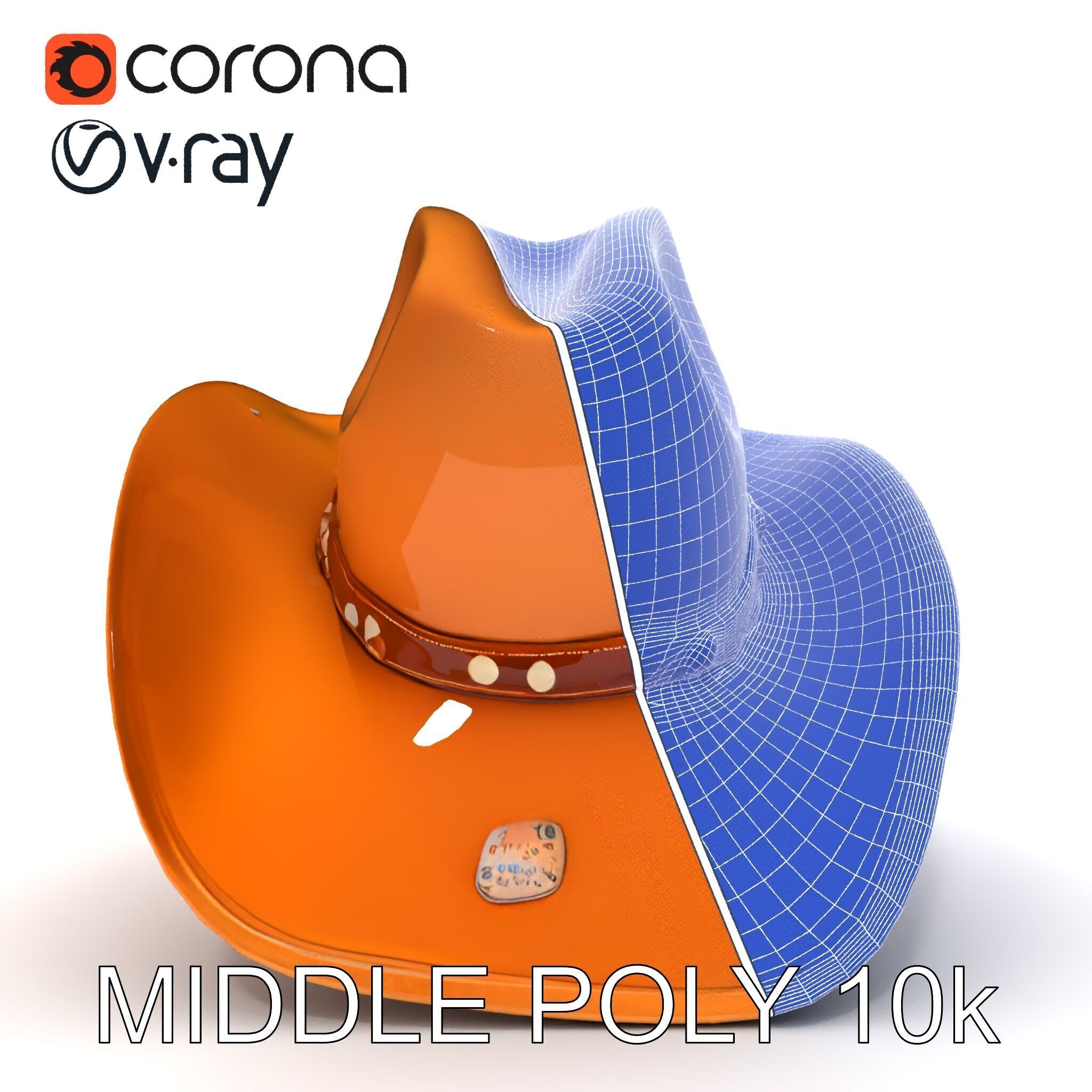 Cowboy Hat D Model Pack Low-poly 3D model_25
