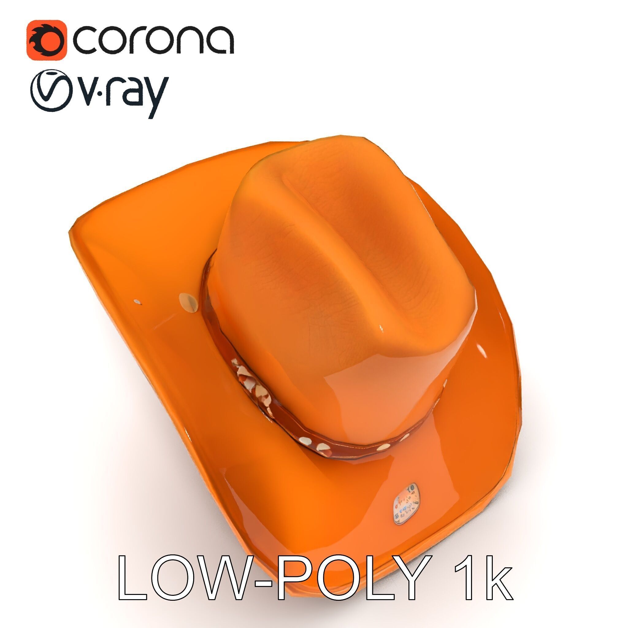 Cowboy Hat D Model Pack Low-poly 3D model_31