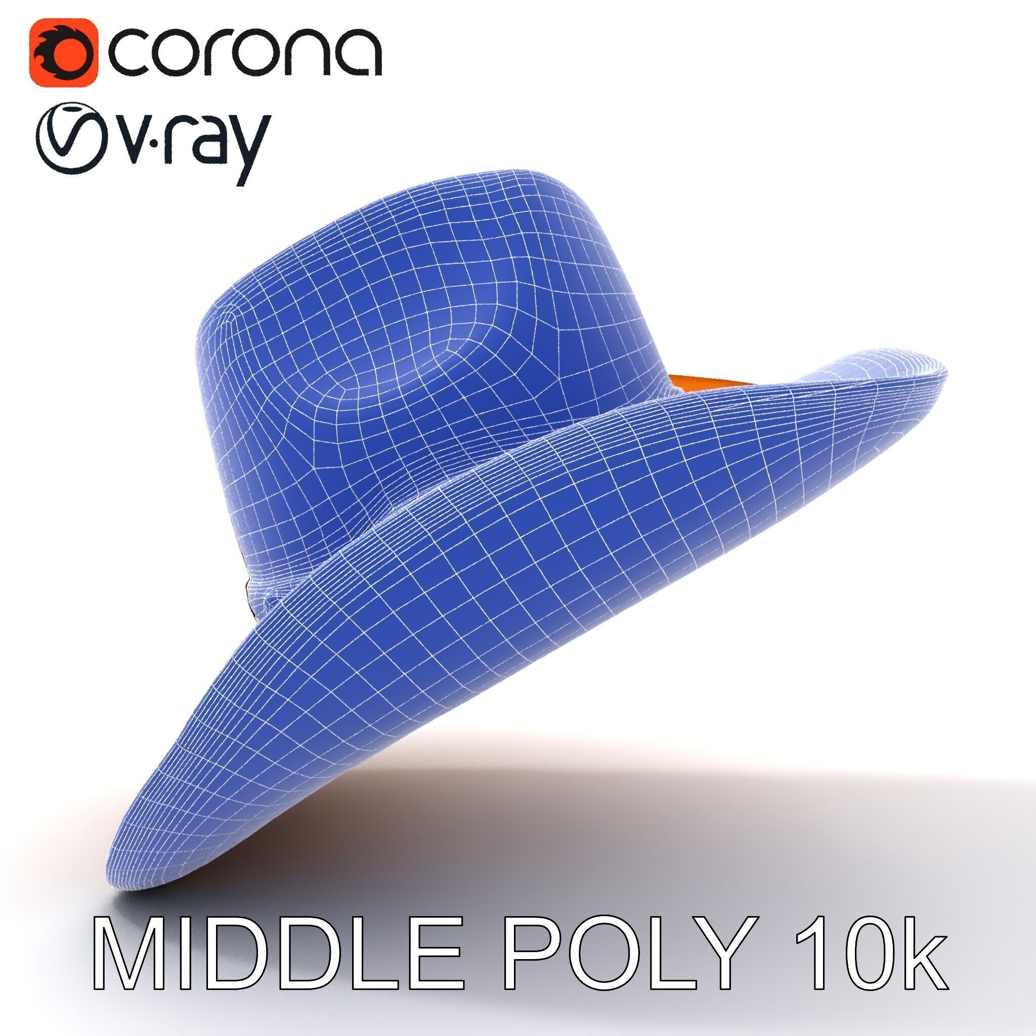 Cowboy Hat D Model Pack Low-poly 3D model_6
