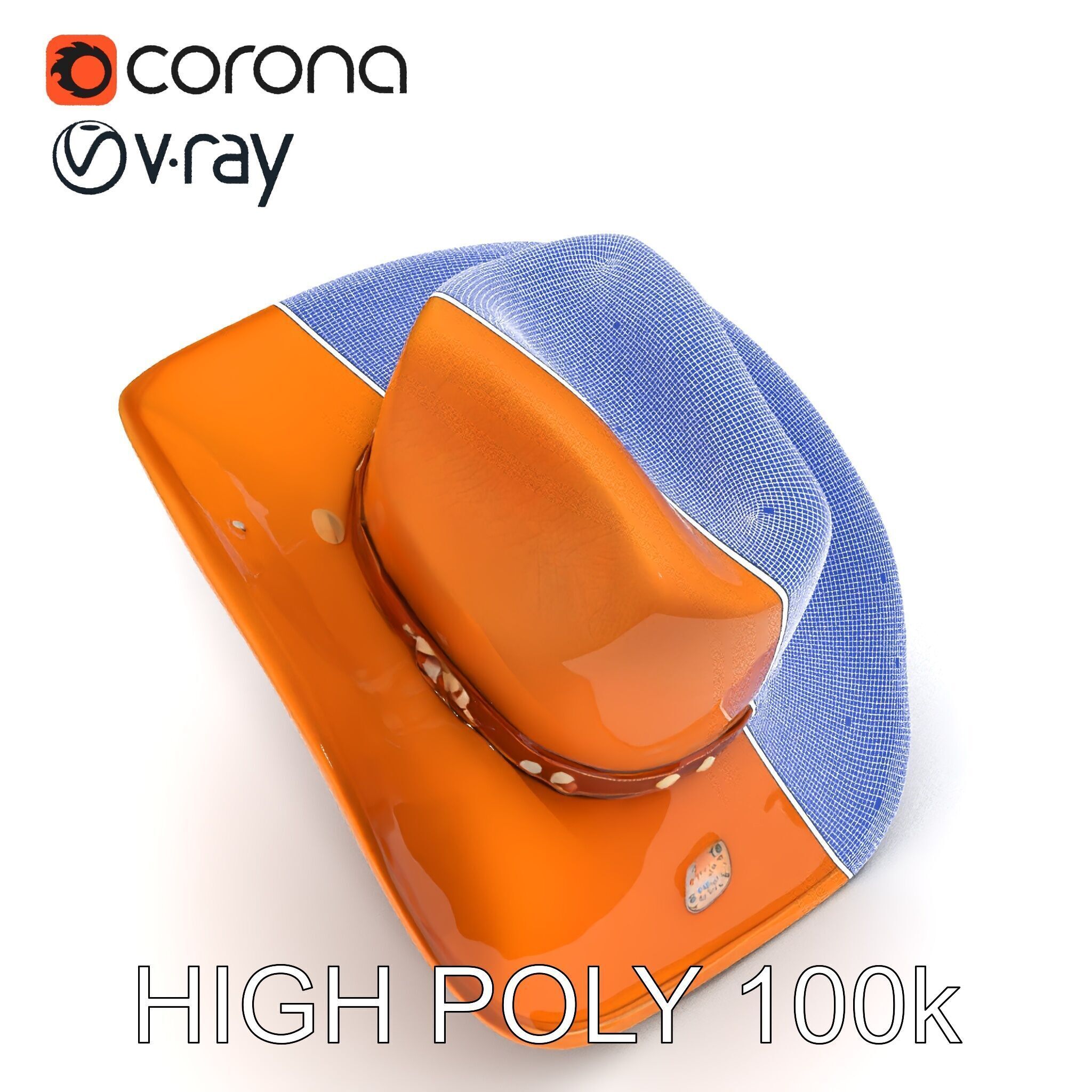 Cowboy Hat D Model Pack Low-poly 3D model_35