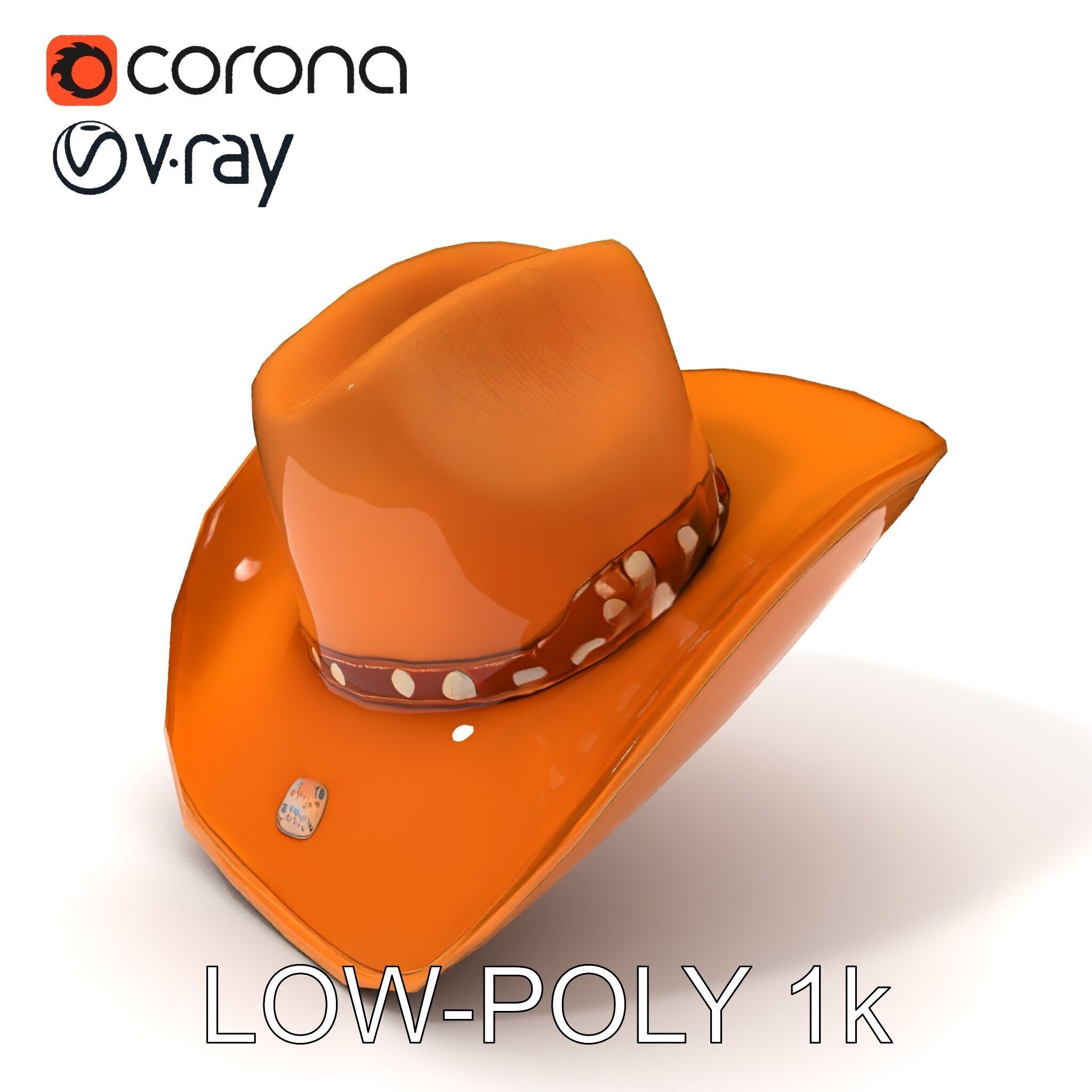 Cowboy Hat D Model Pack Low-poly 3D model_26