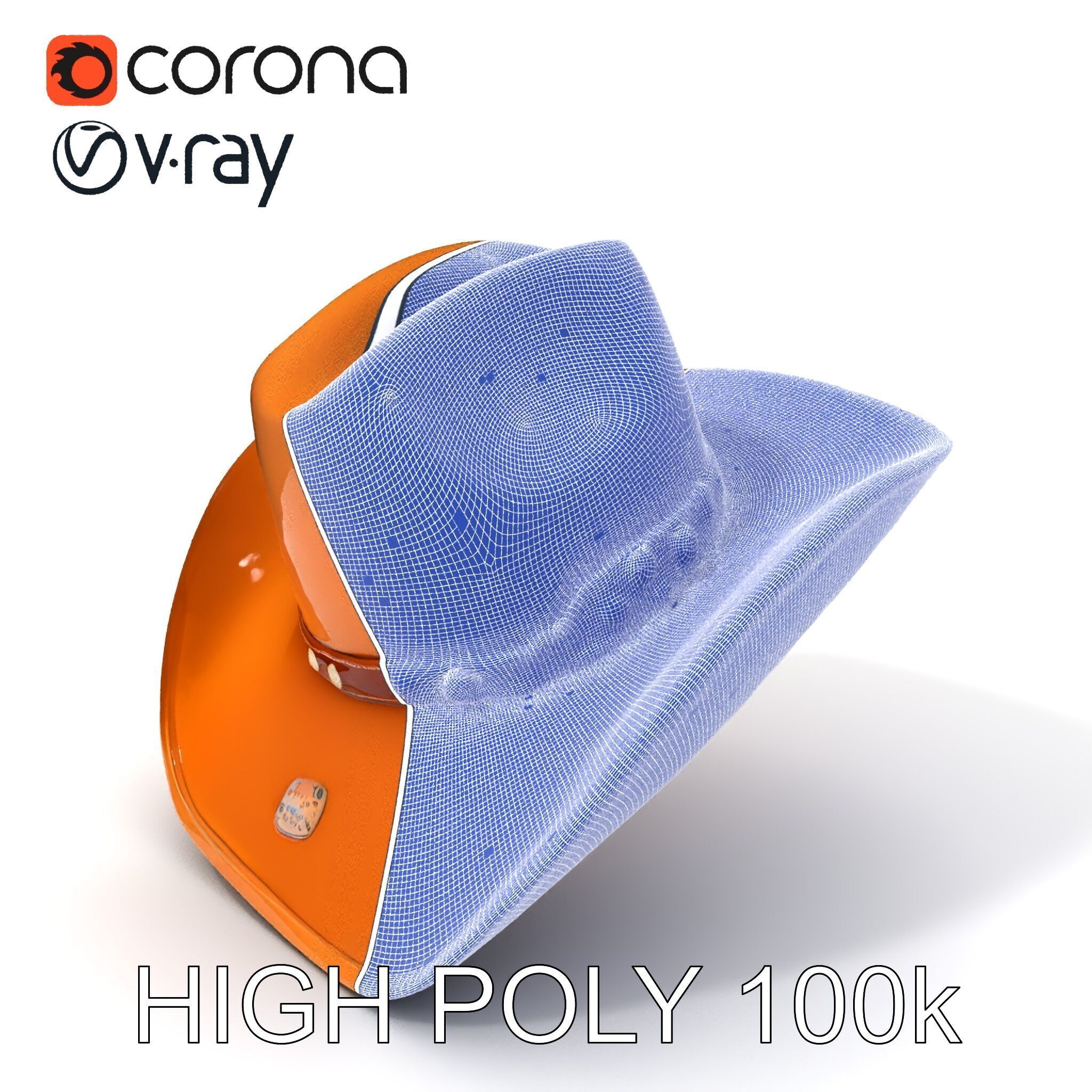 Cowboy Hat D Model Pack Low-poly 3D model_3