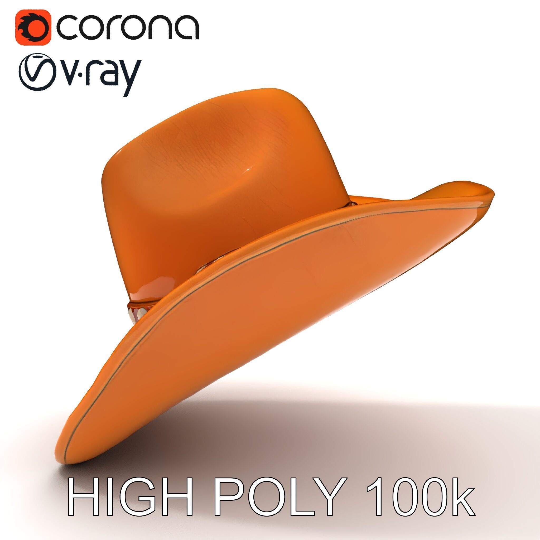 Cowboy Hat D Model Pack Low-poly 3D model_32