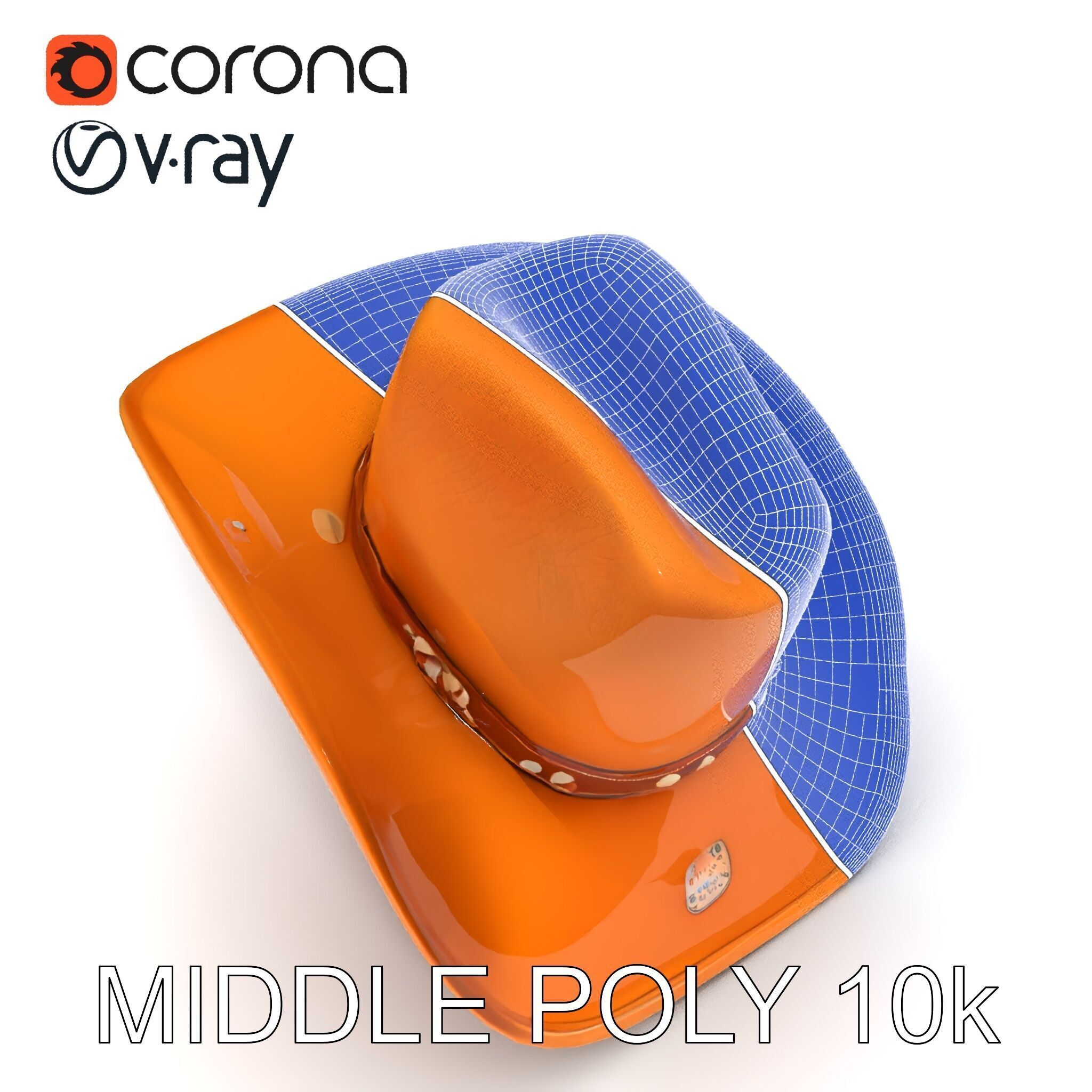 Cowboy Hat D Model Pack Low-poly 3D model_9