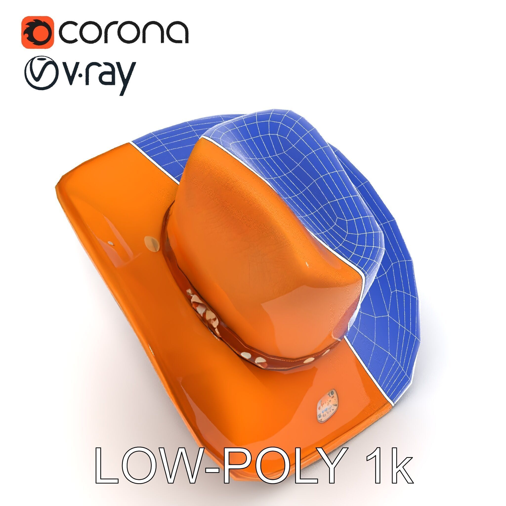 Cowboy Hat D Model Pack Low-poly 3D model_16