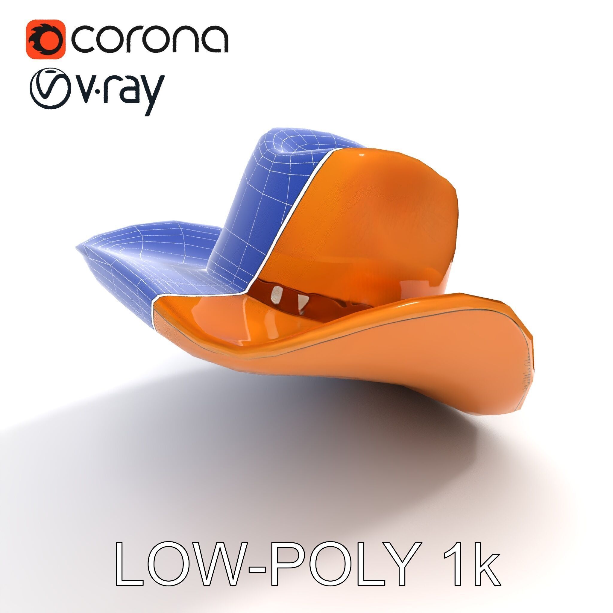 Cowboy Hat D Model Pack Low-poly 3D model_20