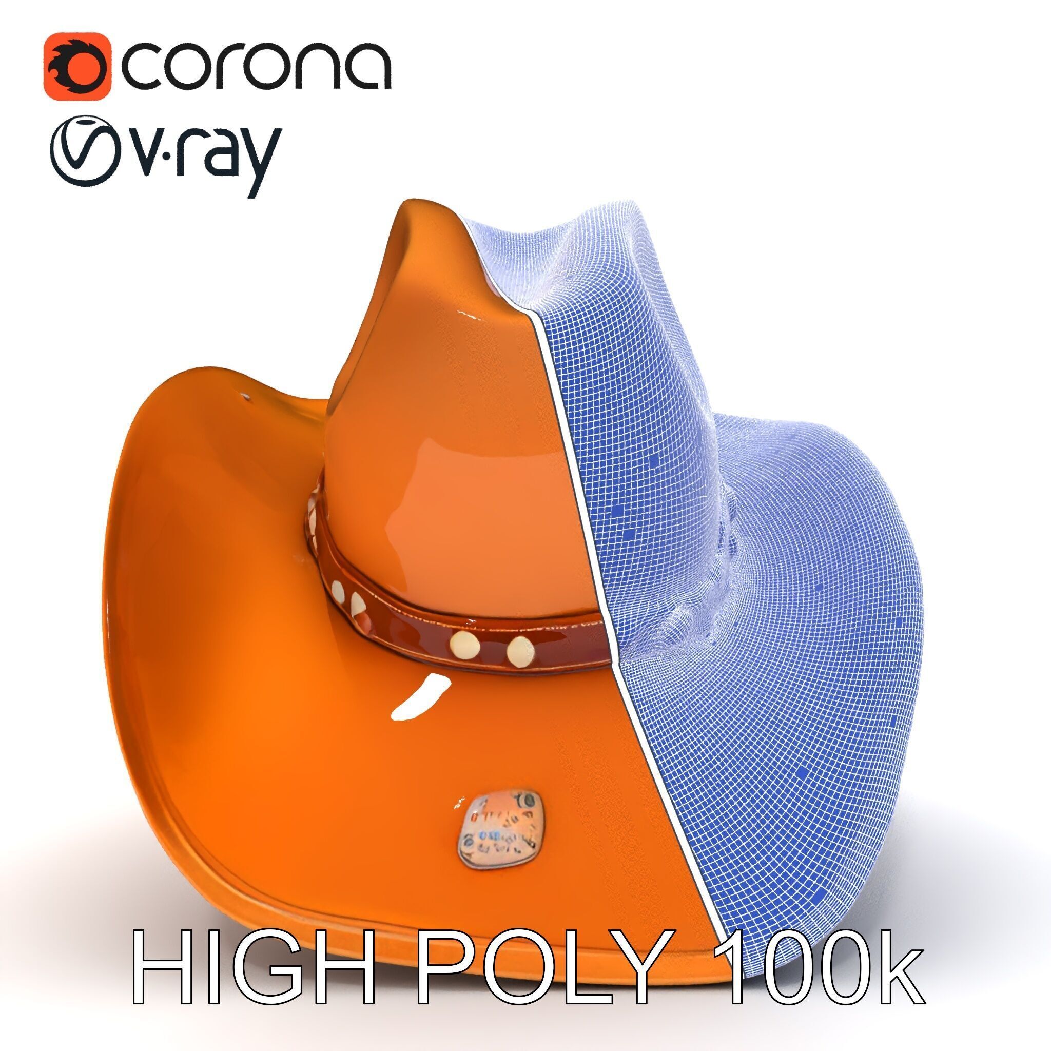 Cowboy Hat D Model Pack Low-poly 3D model_21