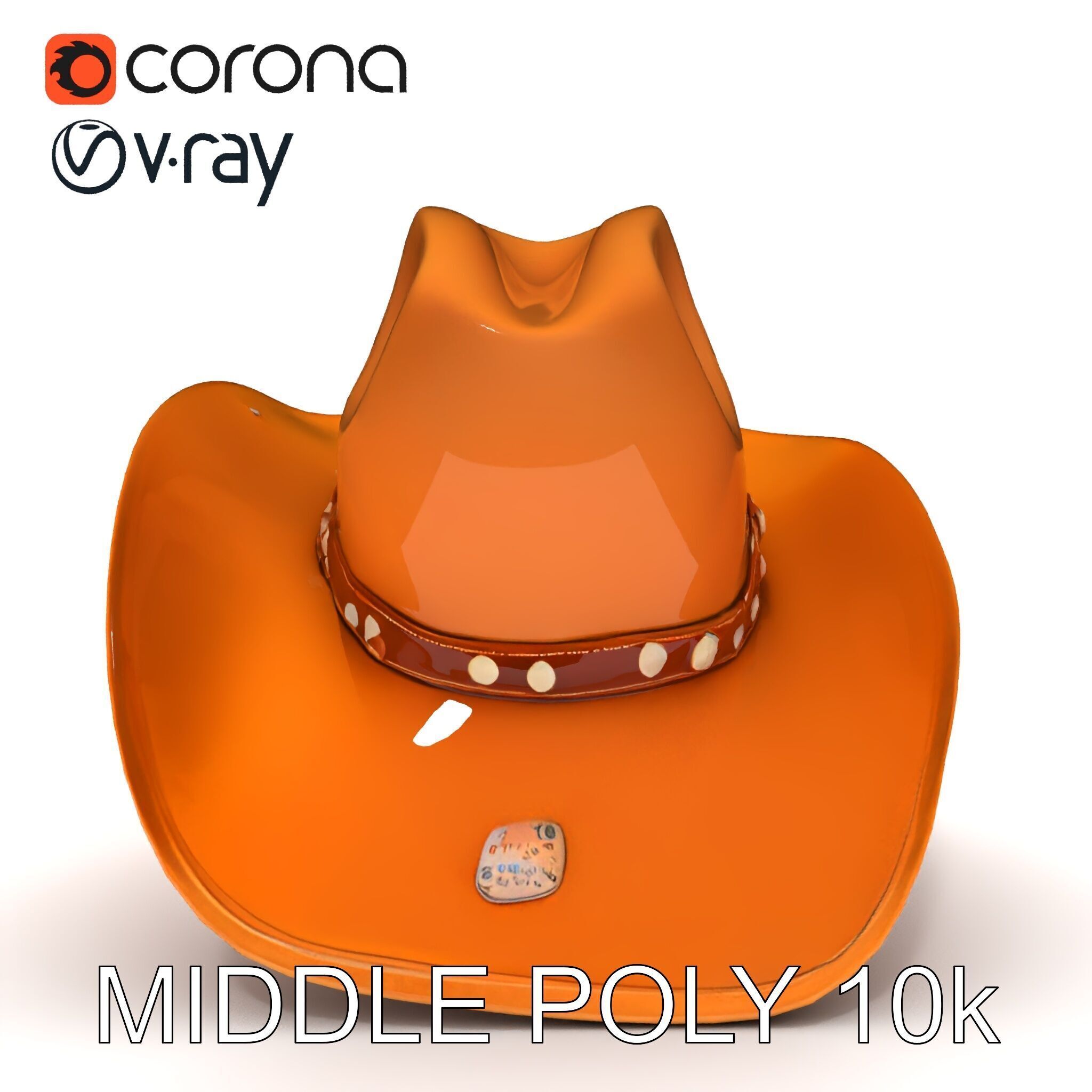 Cowboy Hat D Model Pack Low-poly 3D model_33