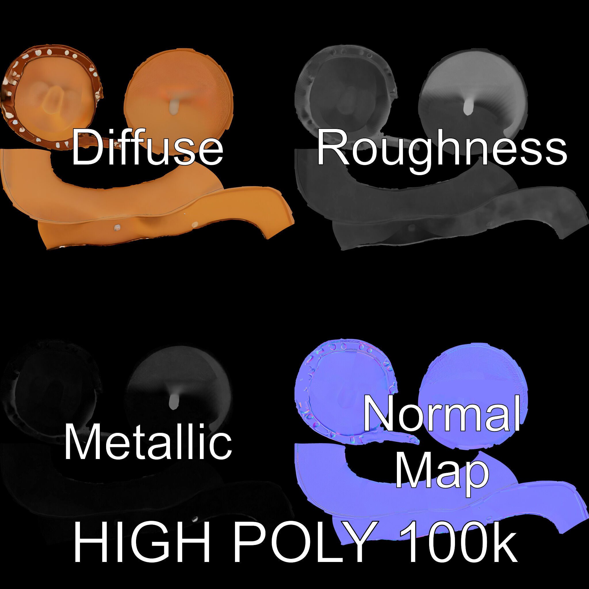 Cowboy Hat D Model Pack Low-poly 3D model_2