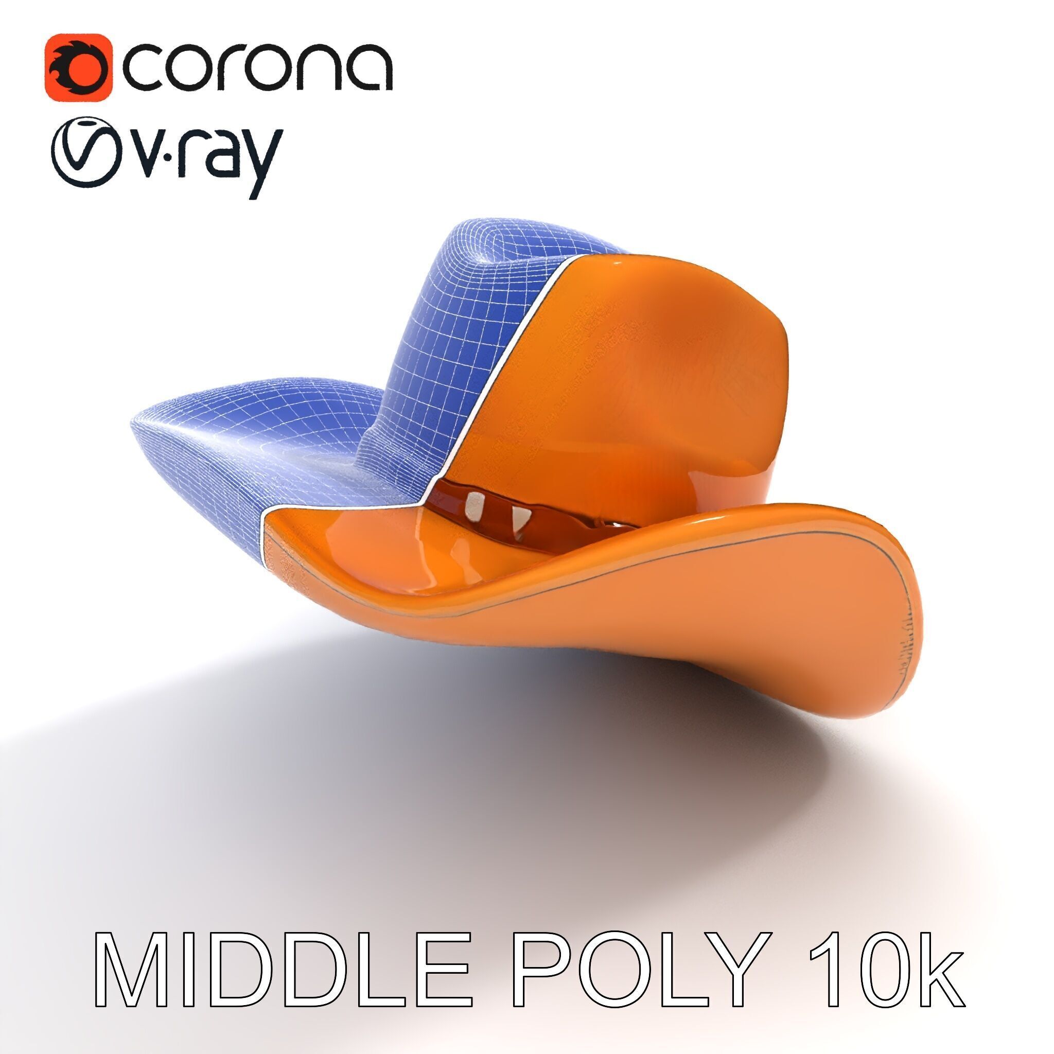 Cowboy Hat D Model Pack Low-poly 3D model_17