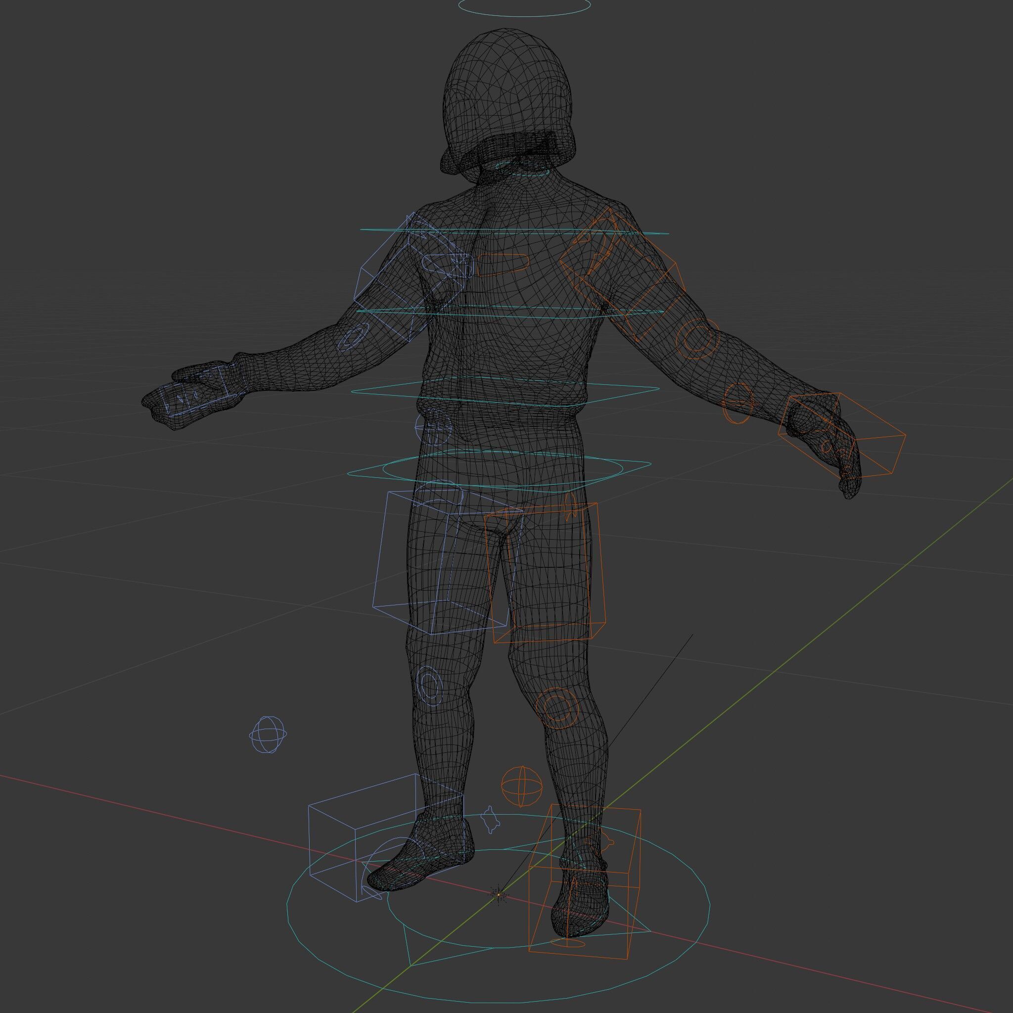 Futuristic Fencer  Detailed D Character Model with PBR Textures Low-poly 3D model_23