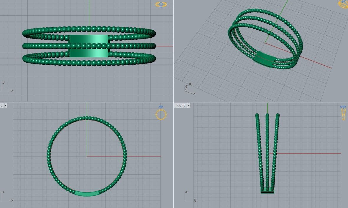 Gold Ring Jewelry  Ring stl 3dm 3dprintmodel 3D print model_6
