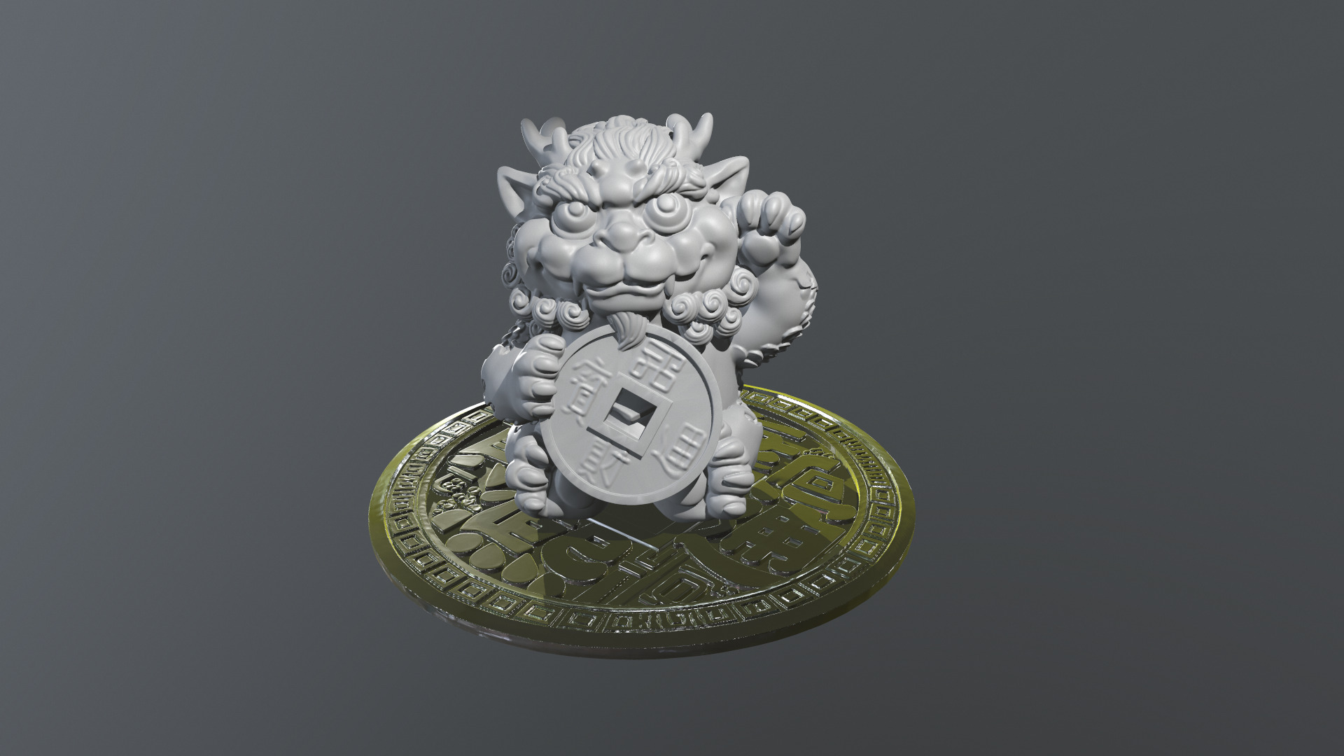Dragon Mascot Collection 3D print model_6