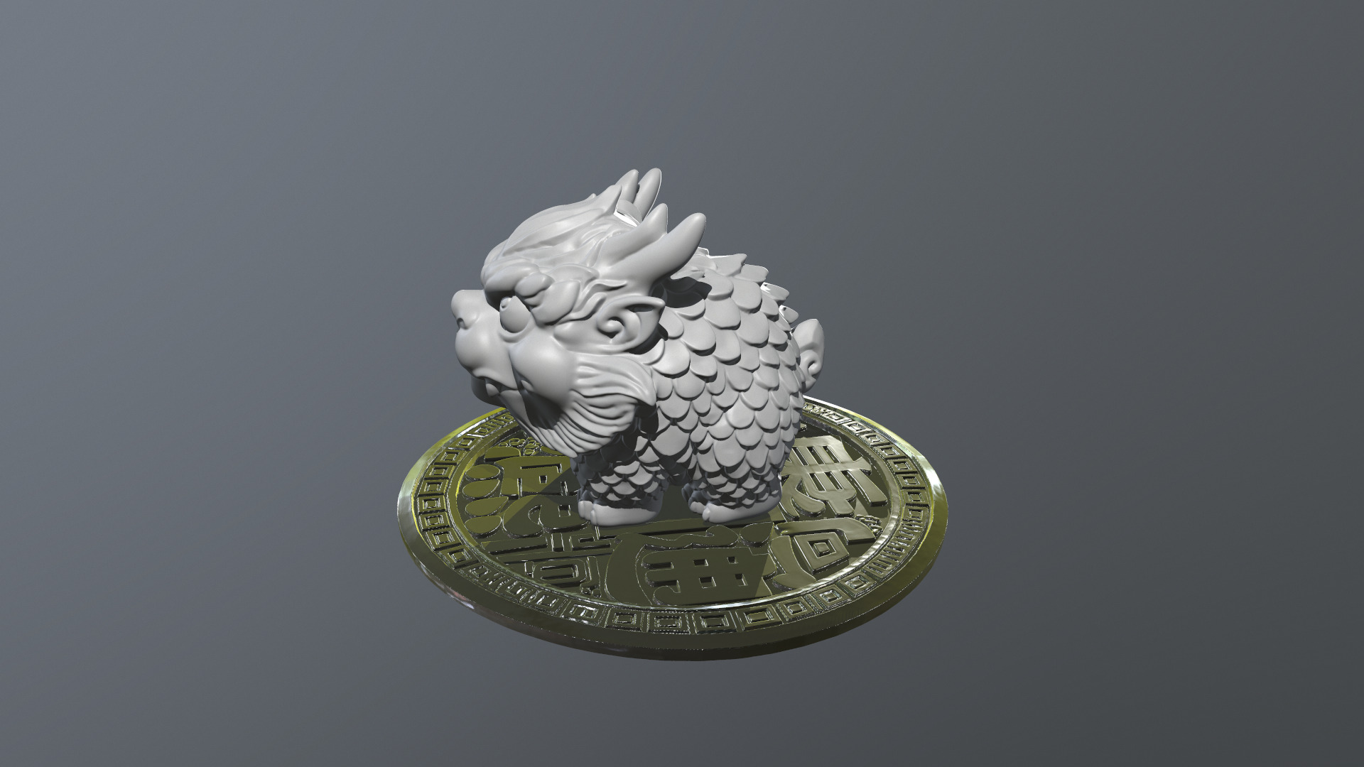 Dragon Mascot Collection 3D print model_11