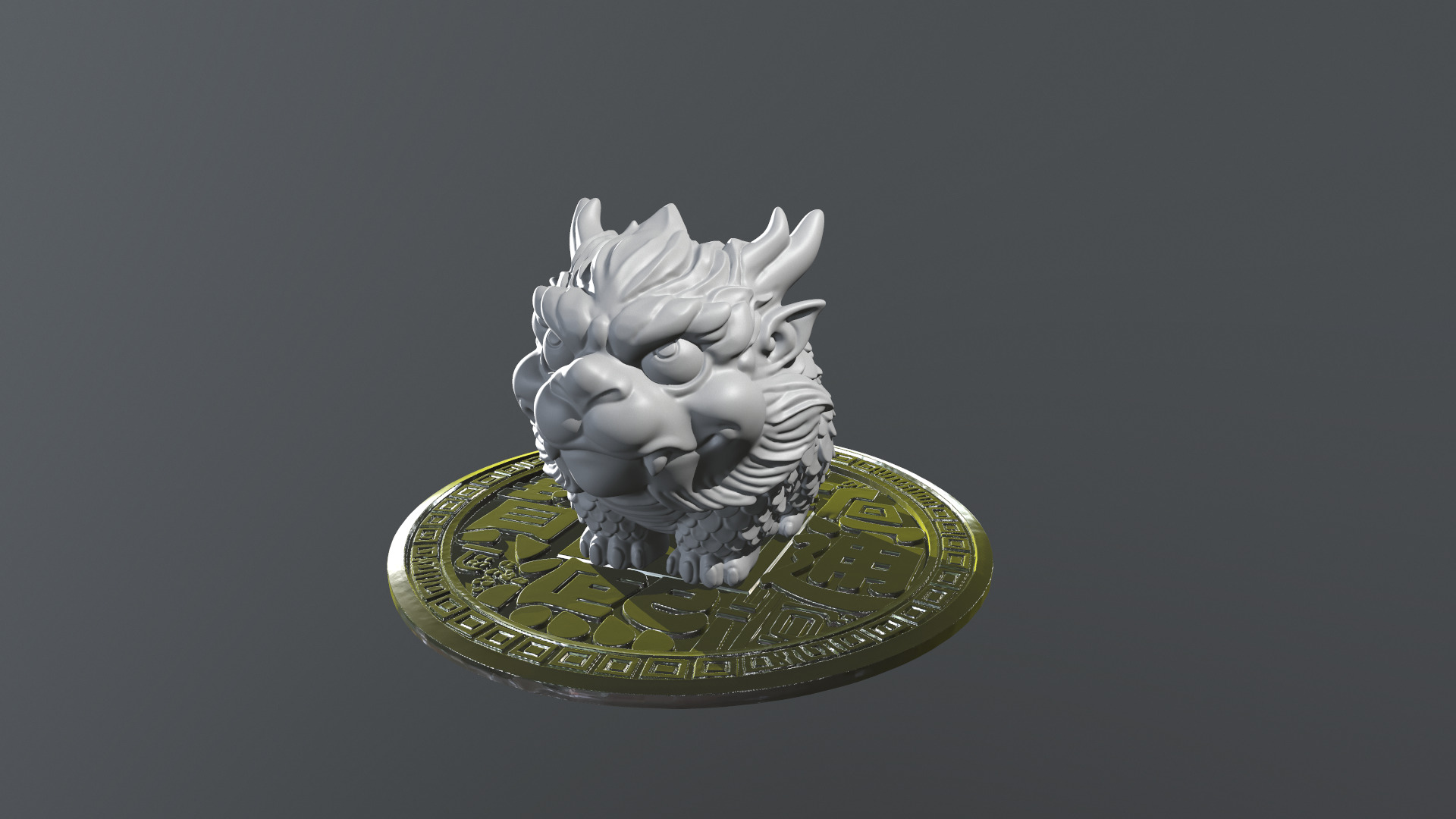 Dragon Mascot Collection 3D print model_10