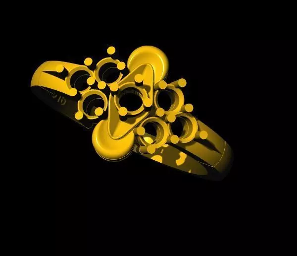 cluster ring 3dm file 3D print model