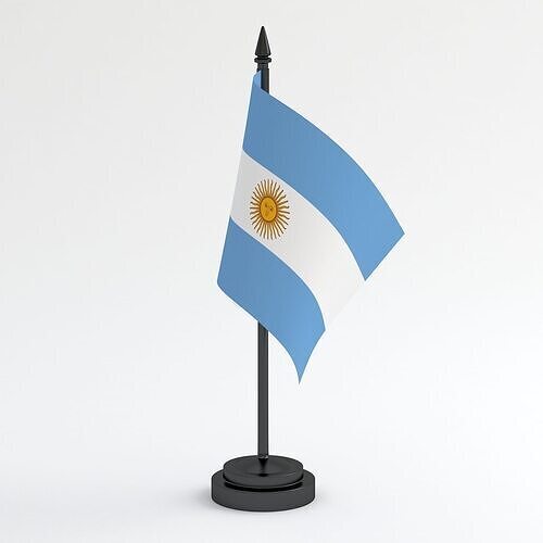 Table Flag Argentina 3D model