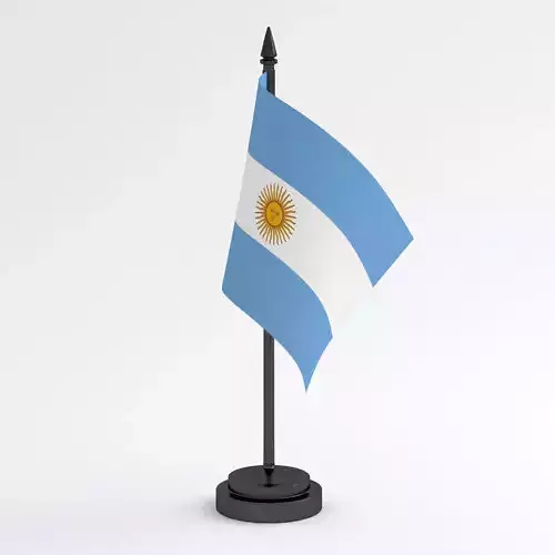 Table Flag Argentina 3D model