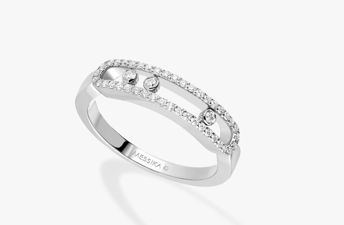 Messika Ring Gold 3D print model_1