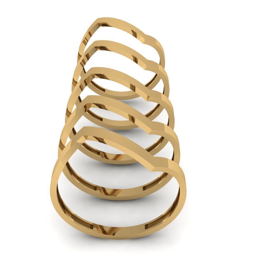 Gold Ring Jewelry  Ring stl 3dm 3dprintmodel 3D print model_2