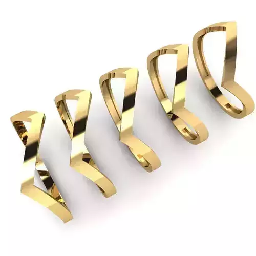 Gold Ring Jewelry  Ring stl 3dm 3dprintmodel 3D print model