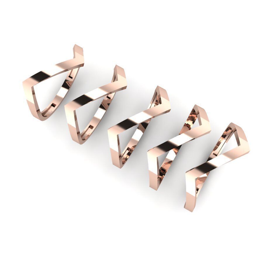 Gold Ring Jewelry  Ring stl 3dm 3dprintmodel 3D print model_4