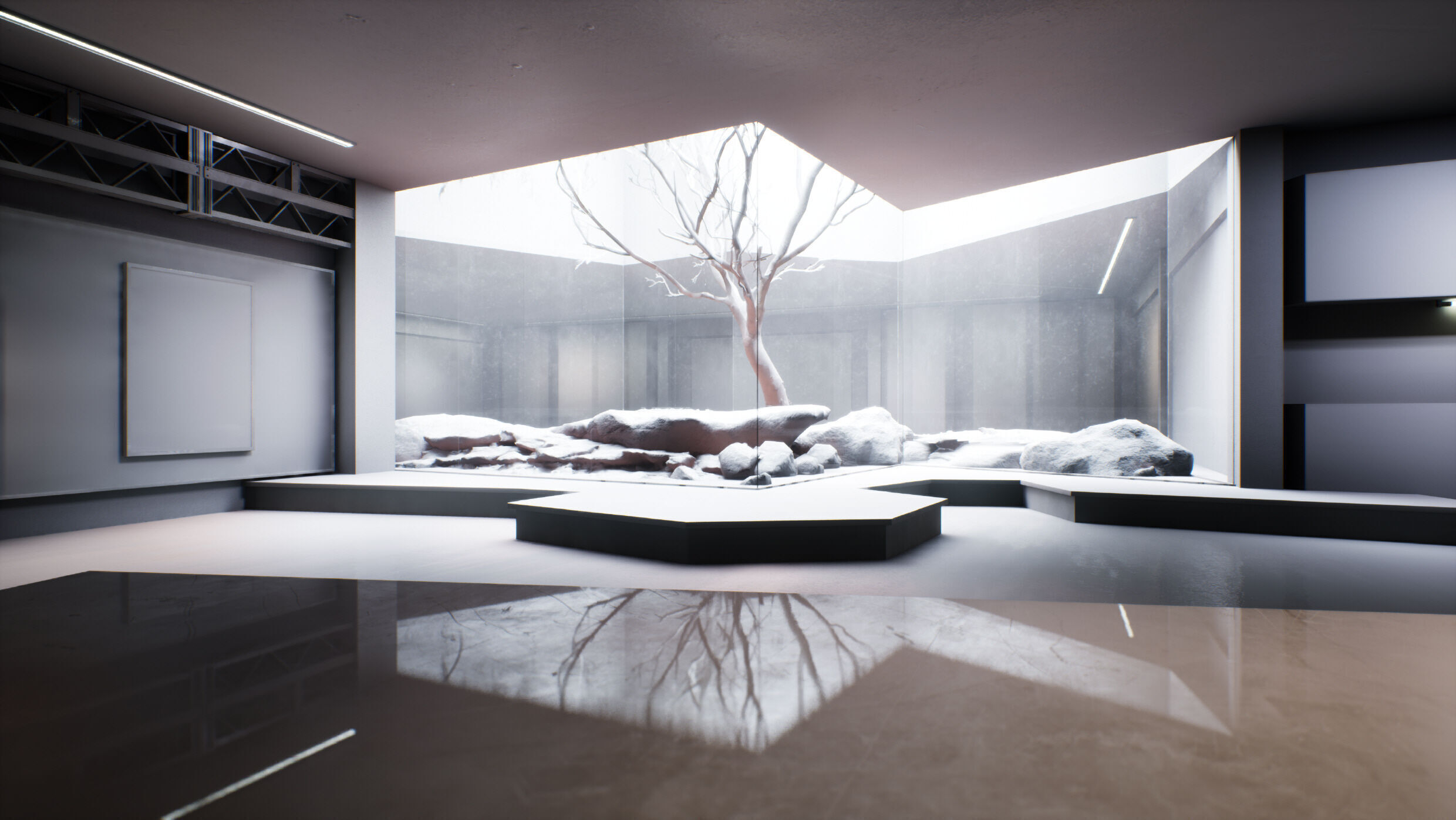 Twilight Courtyard Gallery Place 3D model_20