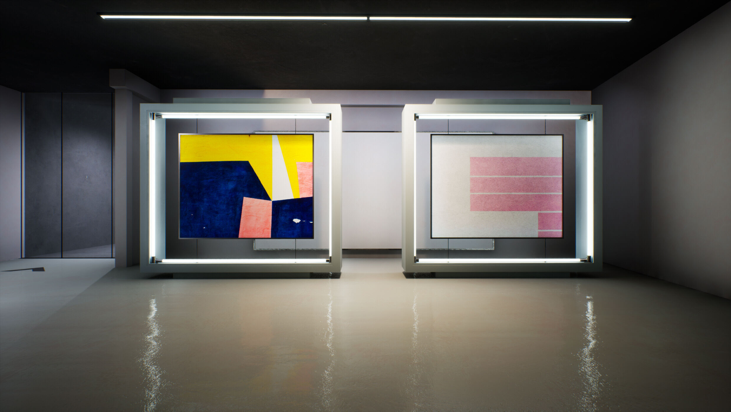 Twilight Courtyard Gallery Place 3D model_8