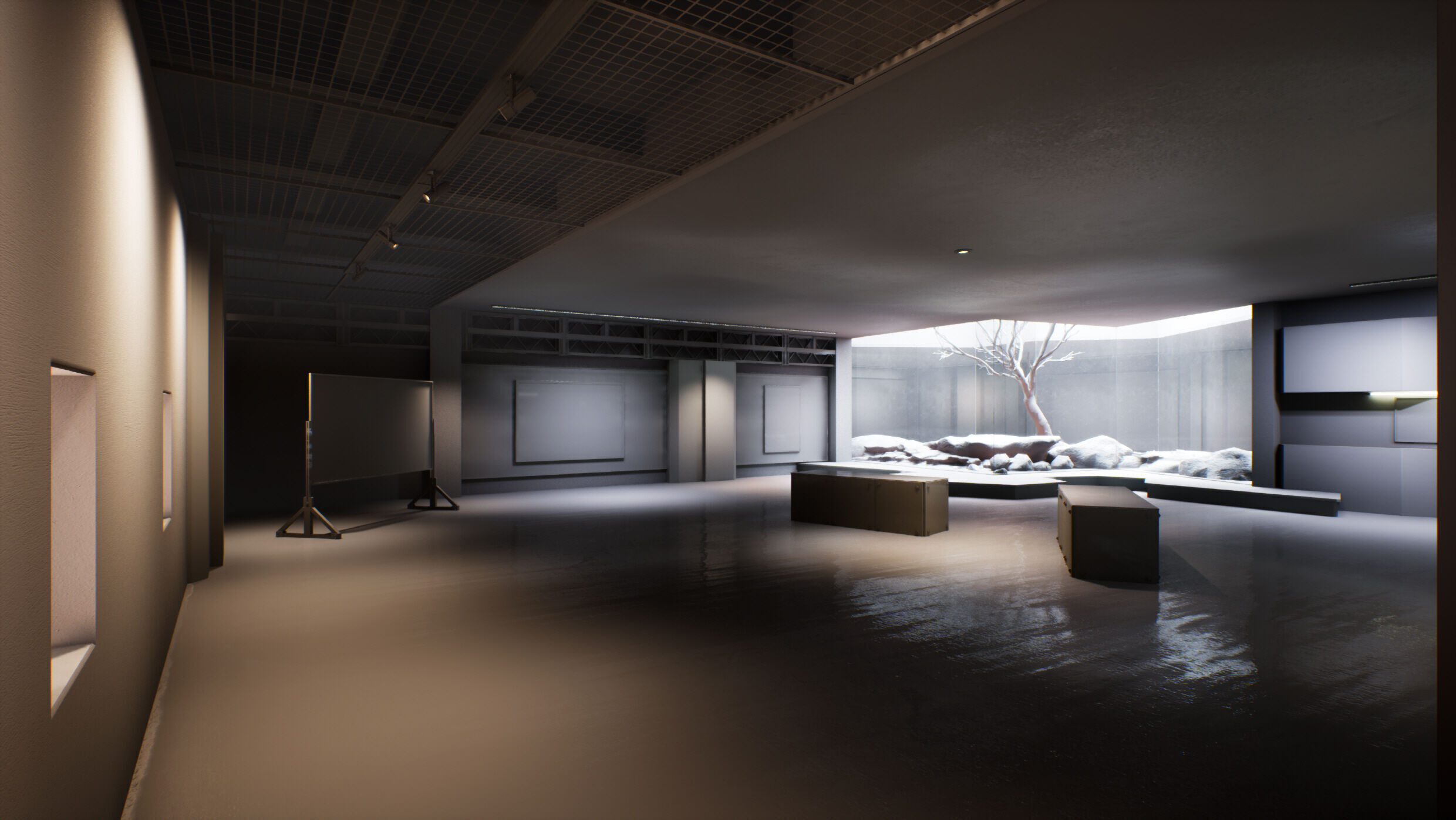 Twilight Courtyard Gallery Place 3D model_13