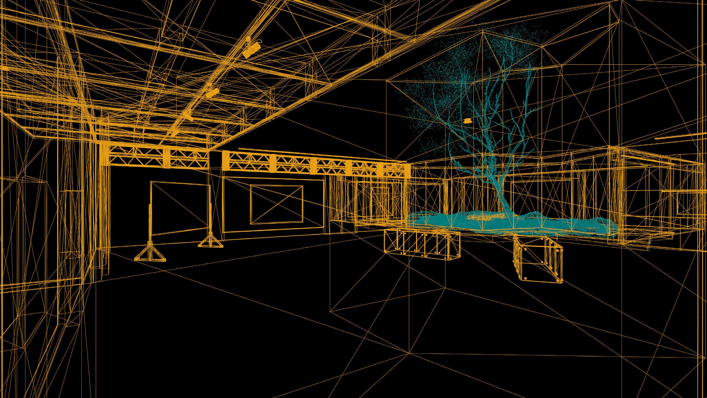 Twilight Courtyard Gallery Place 3D model_24