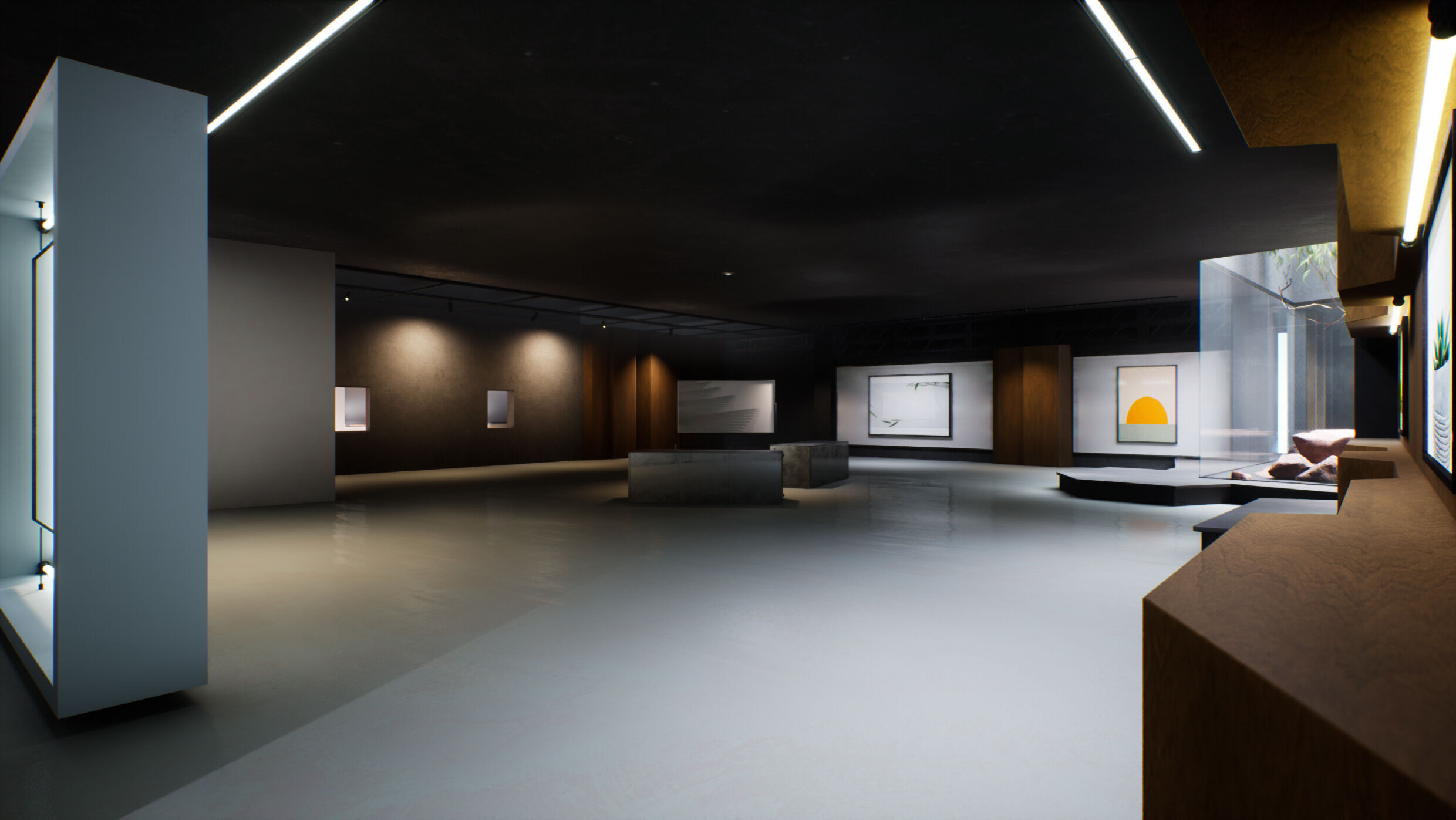 Twilight Courtyard Gallery Place 3D model_7