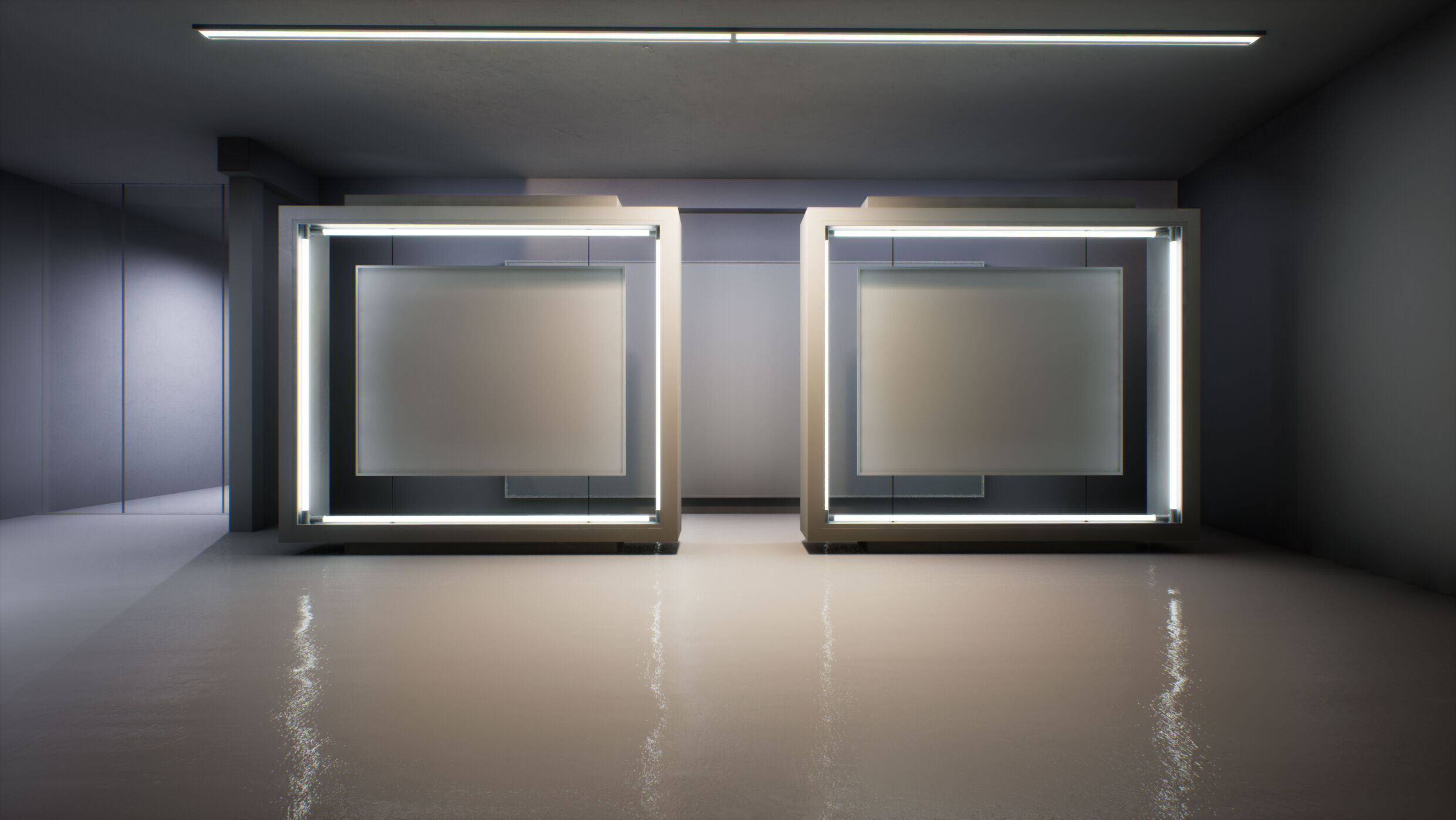 Twilight Courtyard Gallery Place 3D model_19