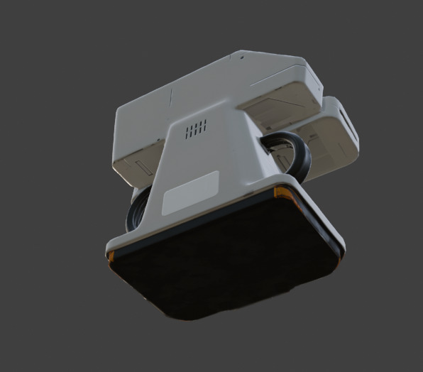 Futuristic Control Panel Game-Ready 3D Model with PBR Textures Low-poly 3D model_18