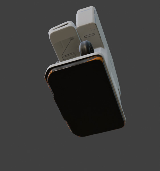 Futuristic Control Panel Game-Ready 3D Model with PBR Textures Low-poly 3D model_19