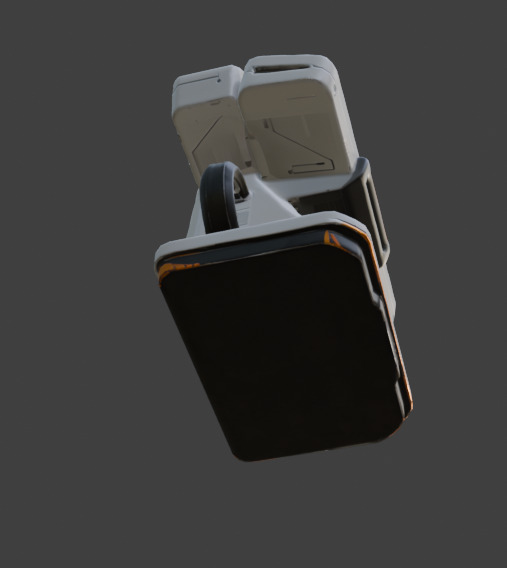 Futuristic Control Panel Game-Ready 3D Model with PBR Textures Low-poly 3D model_17